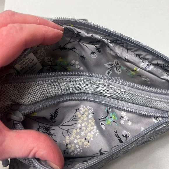 Vera Bradley Gray Small Sling Bag - Picture 3 of 3